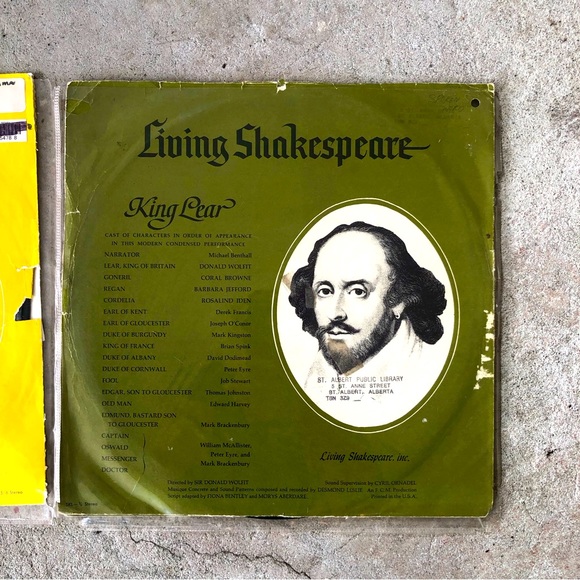 Living Shakespeare Vinyl Records Bundle - King Lear & Hamlet - Picture 2 of 6